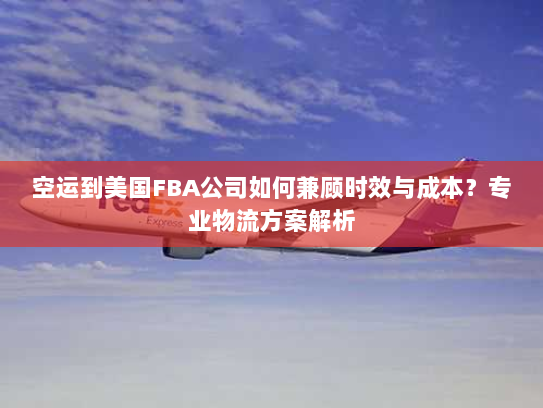 空运到美国FBA公司如何兼顾时效与成本?专业物流方案解析 空运到美国FBA公司如何兼顾时效与成本?专业物流方案解析
