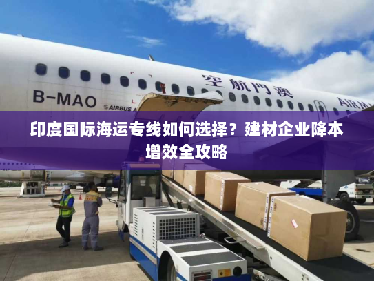 印度国际海运专线如何选择?建材企业降本增效全攻略 印度国际海运专线如何选择?建材企业降本增效全攻略