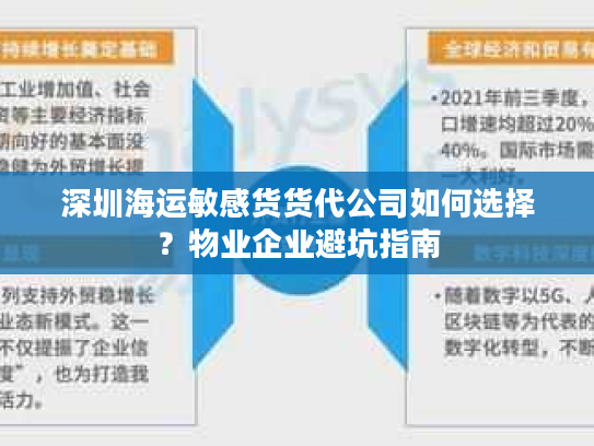 深圳海运敏感货货代公司如何选择？物业企业避坑指南