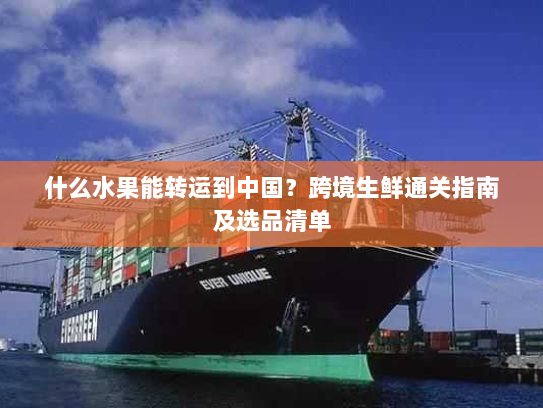 什么水果能转运到中国?跨境生鲜通关指南及选品清单 什么水果能转运到中国?跨境生鲜通关指南及选品清单