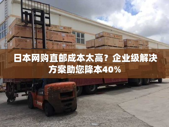 日本网购直邮成本太高？企业级解决方案助您降本40%
