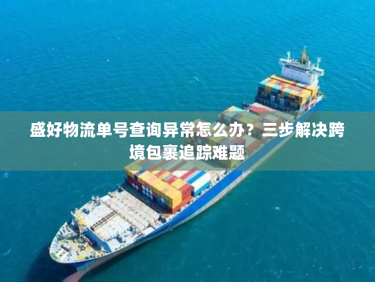盛好物流单号查询异常怎么办?三步解决跨境包裹追踪难题 盛好物流单号查询异常怎么办?三步解决跨境包裹追踪难题