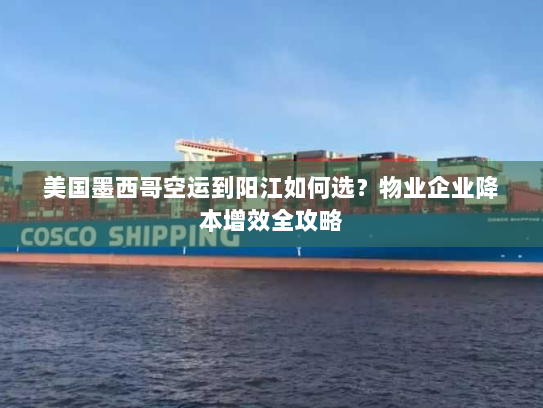 美国墨西哥空运到阳江如何选?物业企业降本增效全攻略 美国墨西哥空运到阳江如何选?物业企业降本增效全攻略