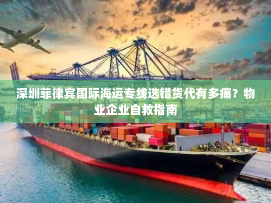 深圳菲律宾国际海运专线选错货代有多痛？物业企业自救指南