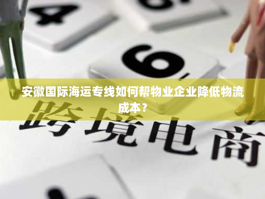 安徽国际海运专线如何帮物业企业降低物流成本? 安徽国际海运专线如何帮物业企业降低物流成本?
