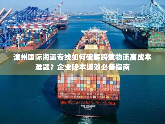 漳州国际海运专线如何破解跨境物流高成本难题?企业降本增效必备指南 漳州国际海运专线如何破解跨境物流高成本难题?企业降本增效必备指南