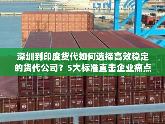 深圳到印度货代如何选择高效稳定的货代公司?5大标准直击企业痛点 深圳到印度货代如何选择高效稳定的货代公司?5大标准直击企业痛点
