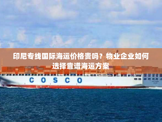 印尼专线国际海运价格贵吗?物业企业如何选择靠谱海运方案 印尼专线国际海运价格贵吗?物业企业如何选择靠谱海运方案