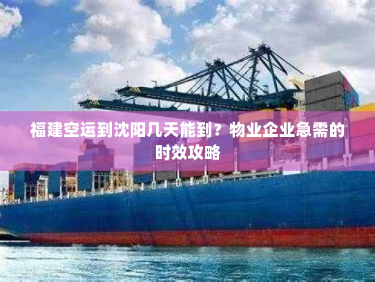 福建空运到沈阳几天能到?物业企业急需的时效攻略 福建空运到沈阳几天能到?物业企业急需的时效攻略