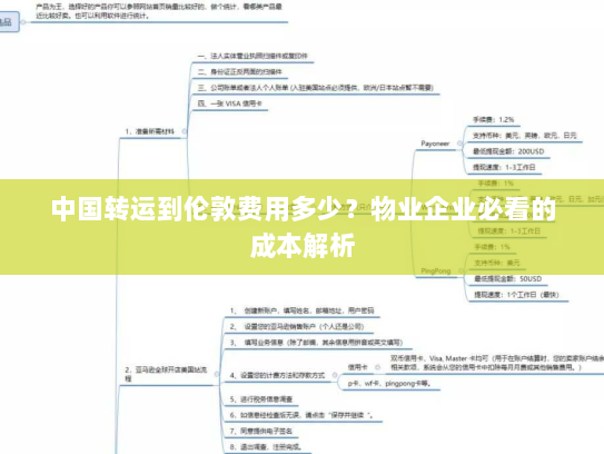中国转运到伦敦费用多少？物业企业必看的成本解析