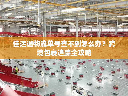 佳运通物流单号查不到怎么办？跨境包裹追踪全攻略