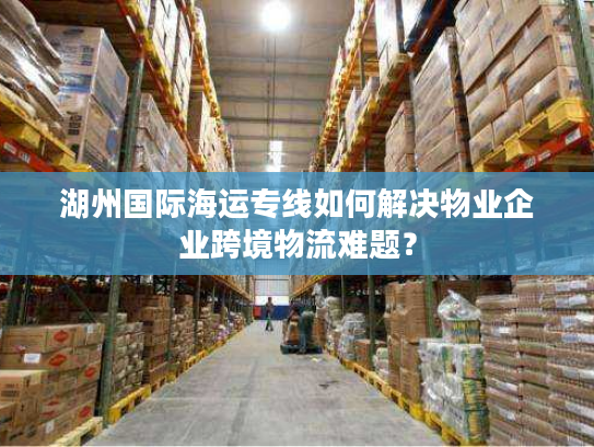 湖州国际海运专线如何解决物业企业跨境物流难题？