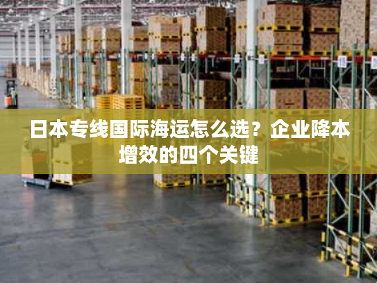 日本专线国际海运怎么选？企业降本增效的四个关键