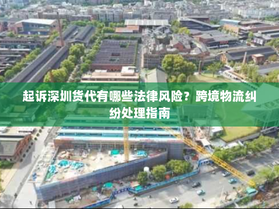 起诉深圳货代有哪些法律风险？跨境物流纠纷处理指南