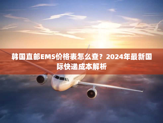 韩国直邮EMS价格表怎么查?2024年最新国际快递成本解析 韩国直邮EMS价格表怎么查?2024年最新国际快递成本解析