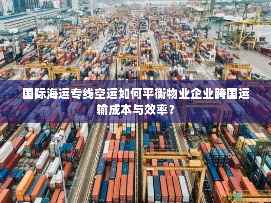 国际海运专线空运如何平衡物业企业跨国运输成本与效率？