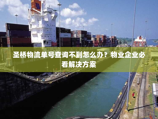 圣桥物流单号查询不到怎么办?物业企业必看解决方案 圣桥物流单号查询不到怎么办?物业企业必看解决方案