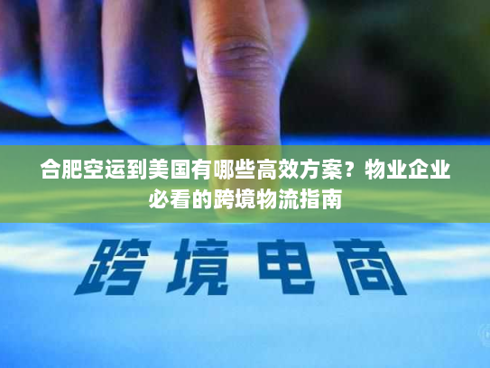 合肥空运到美国有哪些高效方案？物业企业必看的跨境物流指南