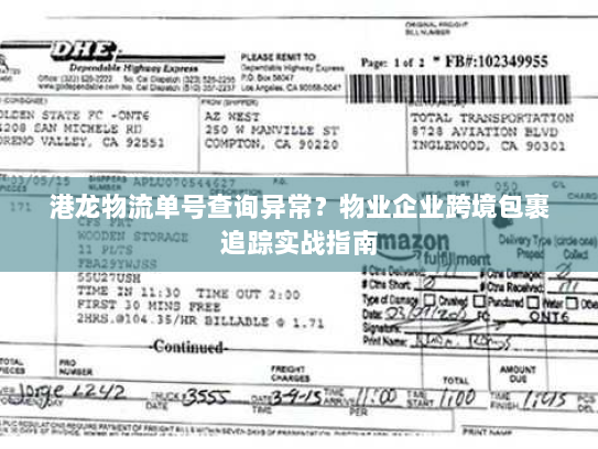 港龙物流单号查询异常?物业企业跨境包裹追踪实战指南 港龙物流单号查询异常?物业企业跨境包裹追踪实战指南