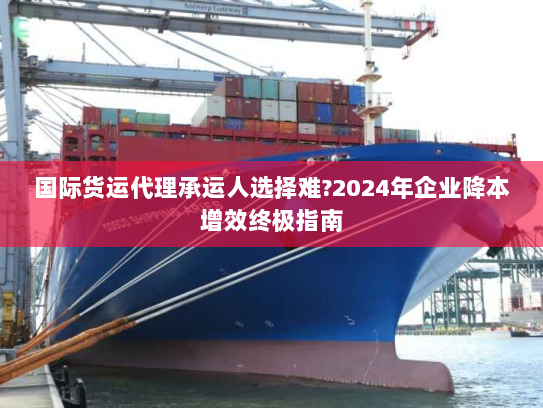 国际货运代理承运人选择难?2024年企业降本增效终极指南 国际货运代理承运人选择难?2024年企业降本增效终极指南