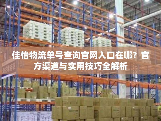 佳怡物流单号查询官网入口在哪？官方渠道与实用技巧全解析