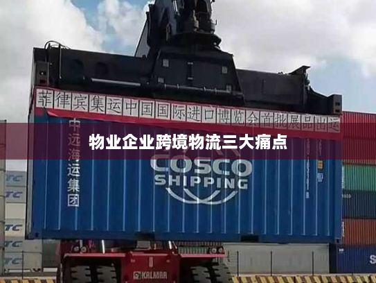 物业企业跨境物流三大痛点 物业企业跨境物流三大痛点