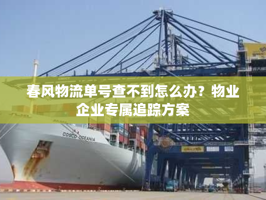 春风物流单号查不到怎么办？物业企业专属追踪方案