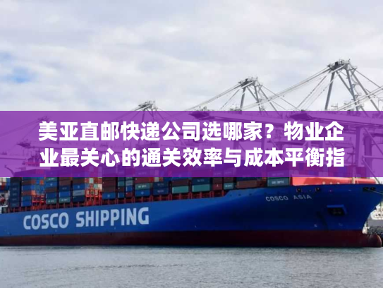 美亚直邮快递公司选哪家?物业企业最关心的通关效率与成本平衡指南 美亚直邮快递公司选哪家?物业企业最关心的通关效率与成本平衡指南