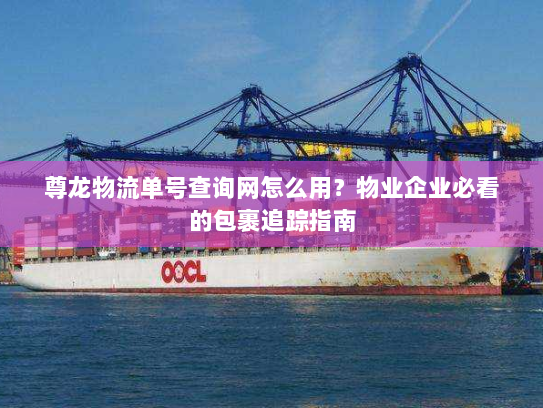 尊龙物流单号查询网怎么用?物业企业必看的包裹追踪指南 尊龙物流单号查询网怎么用?物业企业必看的包裹追踪指南