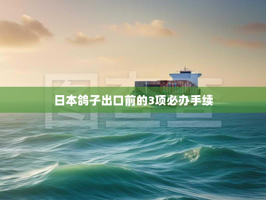 日本鸽子出口前的3项必办手续 日本鸽子出口前的3项必办手续
