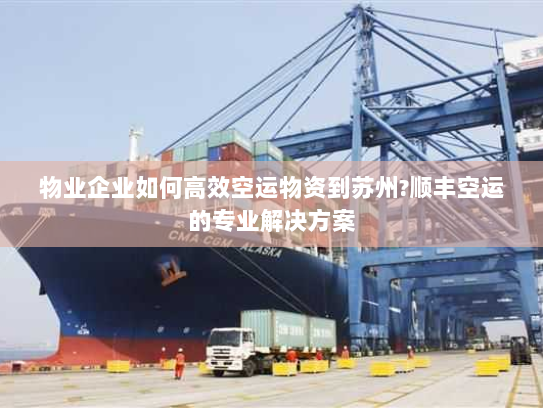 物业企业如何高效空运物资到苏州?顺丰空运的专业解决方案