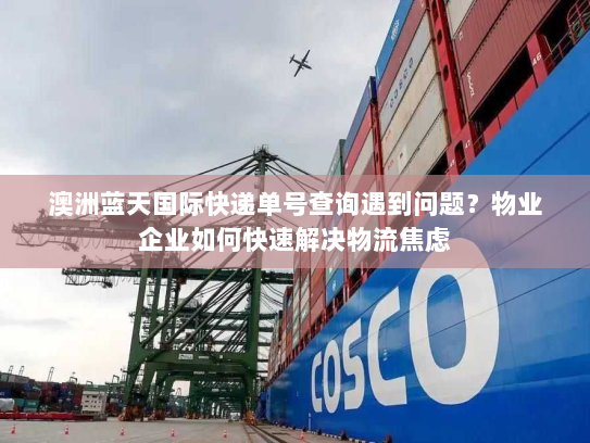 澳洲蓝天国际快递单号查询遇到问题？物业企业如何快速解决物流焦虑