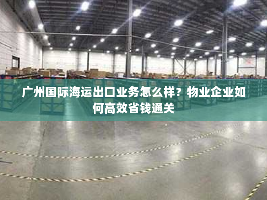 广州国际海运出口业务怎么样?物业企业如何高效省钱通关 广州国际海运出口业务怎么样?物业企业如何高效省钱通关