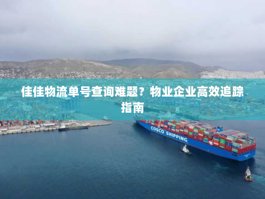 佳佳物流单号查询难题?物业企业高效追踪指南 佳佳物流单号查询难题?物业企业高效追踪指南
