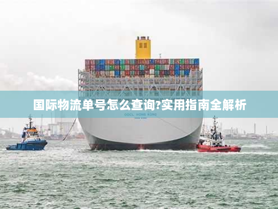 国际物流单号怎么查询?实用指南全解析 国际物流单号怎么查询?实用指南全解析