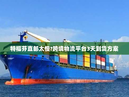 特福芬直邮太慢?跨境物流平台3天到货方案 特福芬直邮太慢?跨境物流平台3天到货方案