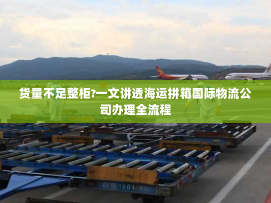 货量不足整柜?一文讲透海运拼箱国际物流公司办理全流程