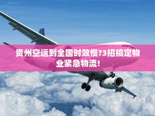 贵州空运到全国时效慢?3招搞定物业紧急物流!