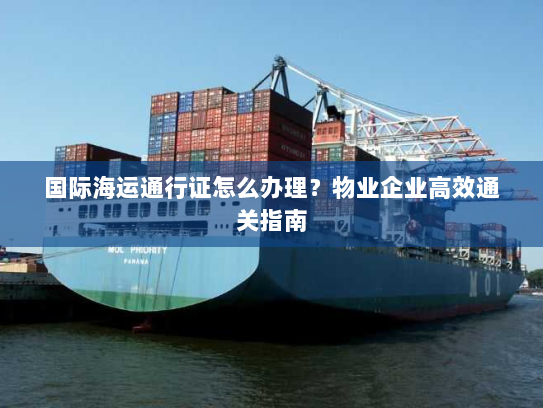 国际海运通行证怎么办理?物业企业高效通关指南 国际海运通行证怎么办理?物业企业高效通关指南