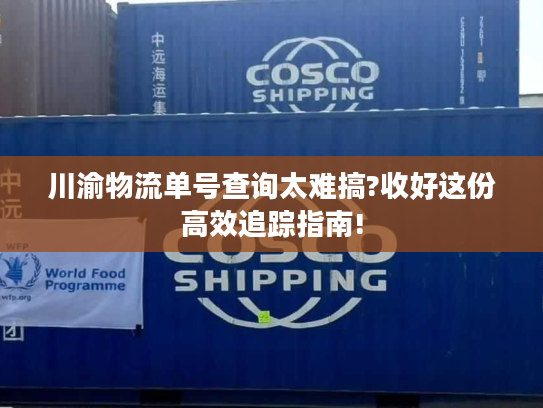 川渝物流单号查询太难搞?收好这份高效追踪指南! 川渝物流单号查询太难搞?收好这份高效追踪指南!