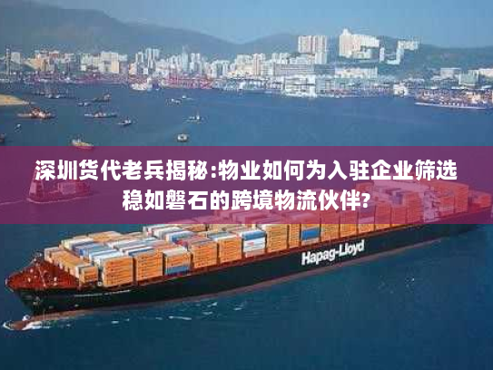 深圳货代老兵揭秘:物业如何为入驻企业筛选稳如磐石的跨境物流伙伴? 深圳货代老兵揭秘:物业如何为入驻企业筛选稳如磐石的跨境物流伙伴?