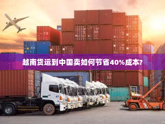 越南货运到中国卖如何节省40%成本?