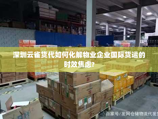 深圳云雀货代如何化解物业企业国际货运的时效焦虑? 深圳云雀货代如何化解物业企业国际货运的时效焦虑?