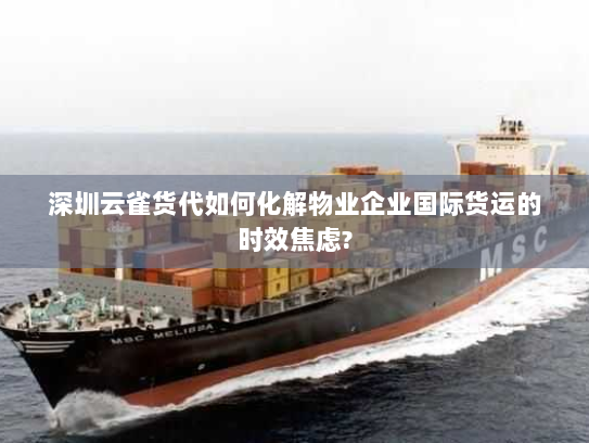 深圳云雀货代如何化解物业企业国际货运的时效焦虑? 深圳云雀货代如何化解物业企业国际货运的时效焦虑?