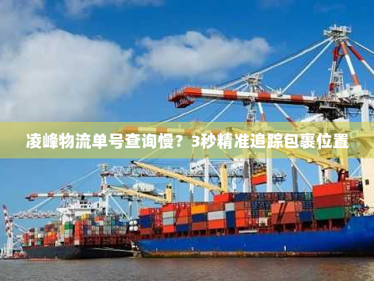 凌峰物流单号查询慢?3秒精准追踪包裹位置 凌峰物流单号查询慢?3秒精准追踪包裹位置