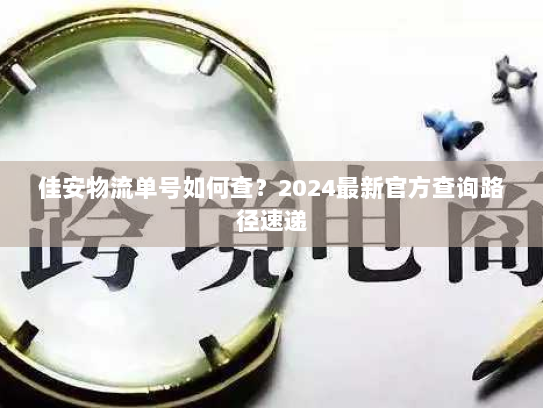 佳安物流单号如何查？2024最新官方查询路径速递