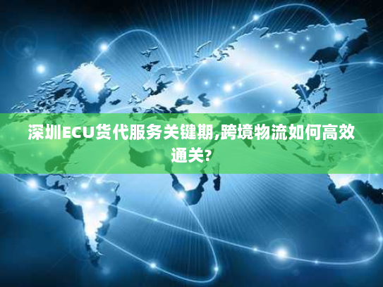 深圳ECU货代服务关键期,跨境物流如何高效通关?