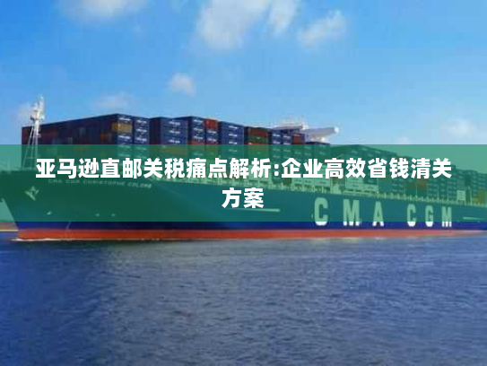 亚马逊直邮关税痛点解析:企业高效省钱清关方案 亚马逊直邮关税痛点解析:企业高效省钱清关方案