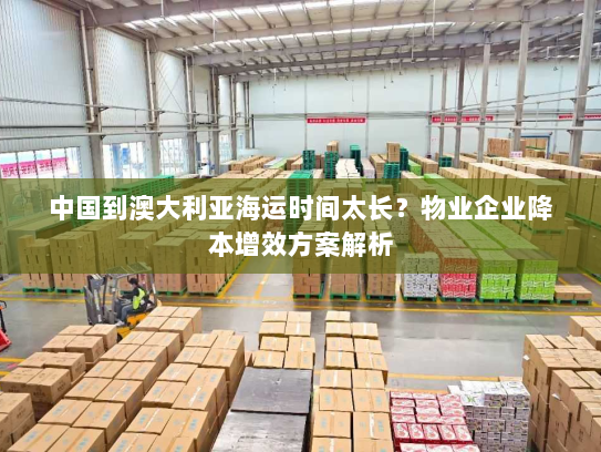 中国到澳大利亚海运时间太长？物业企业降本增效方案解析