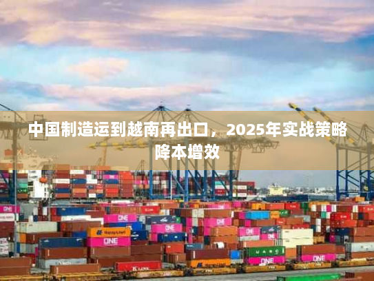 中国制造运到越南再出口,2025年实战策略降本增效 中国制造运到越南再出口,2025年实战策略降本增效
